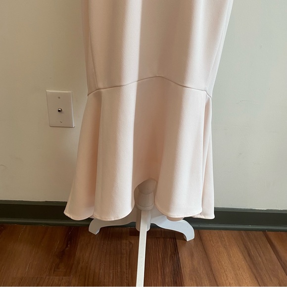 Calvin Klein Women’s High Low Scuba Dress In Light Pink Size 10 - Picture 6 of 11